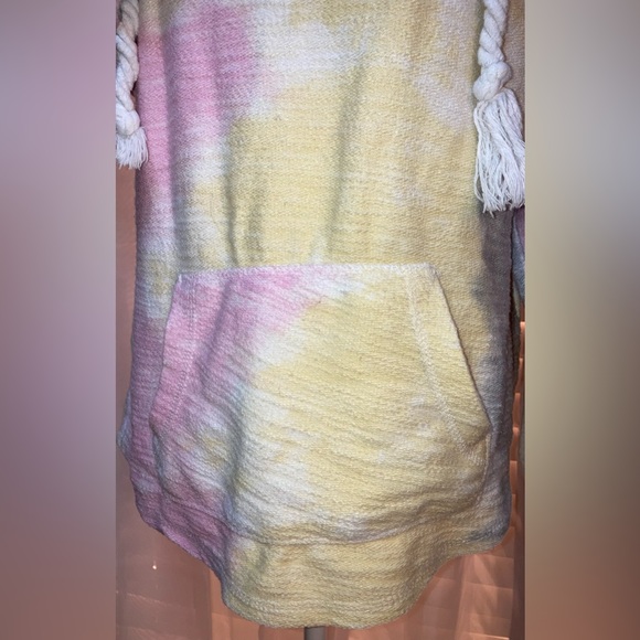 Southern Spirit Bathing suit Cover Hoodie Picket Pastel Tie Dye Relaxed Fit M - Picture 8 of 15